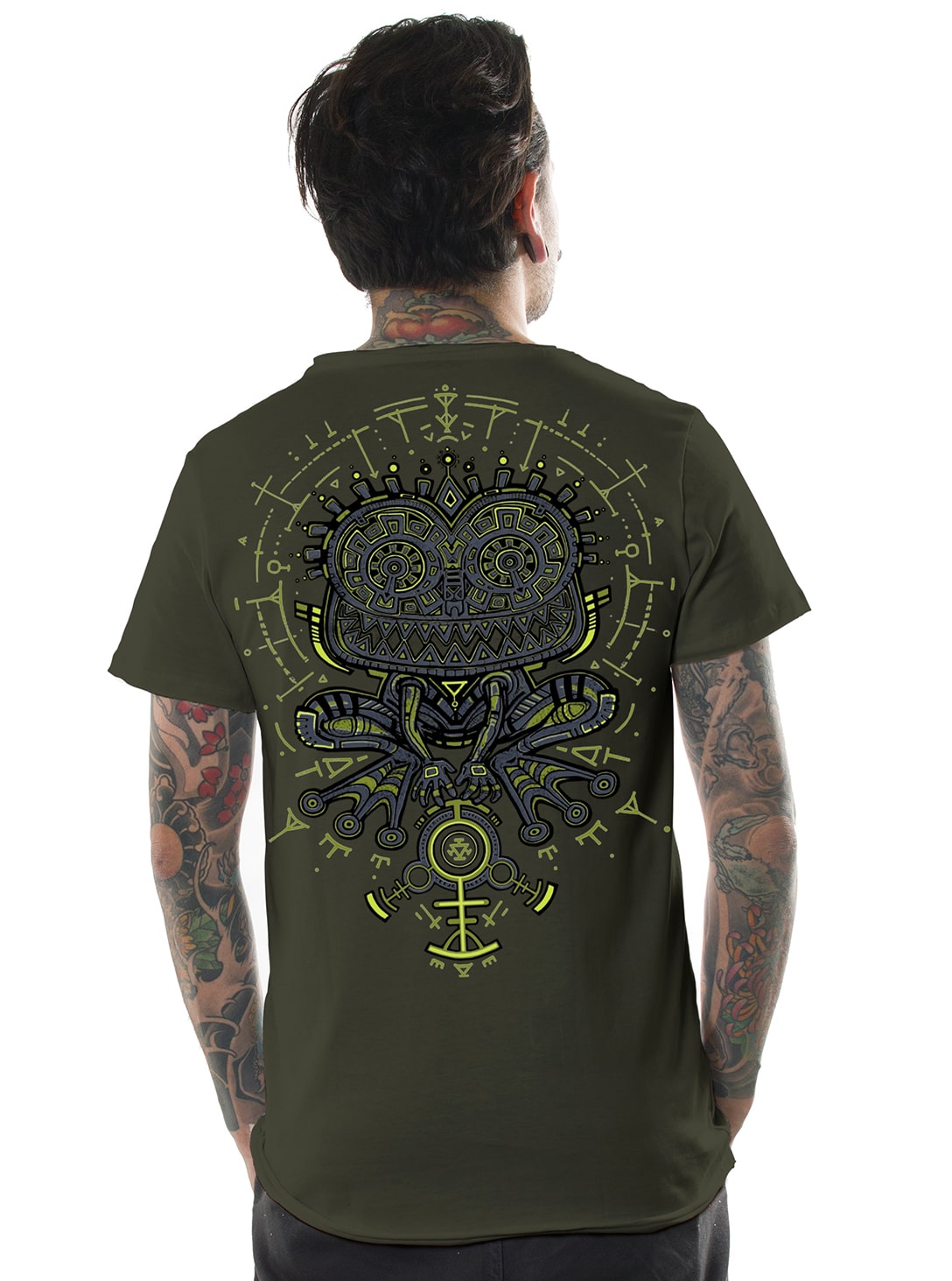 _0002_psychotoad olive t copy Psychotoad MEN TAcid Olive - Image 1