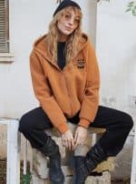 CHEBURASHKA WOMEN HOOD ORANGE - Image 2