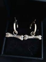 Horizontal Bone Earrings
