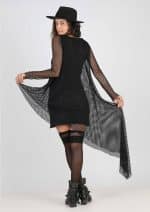 hippie winter dress black