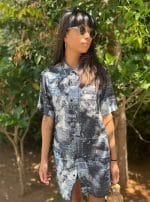Sumo Waves Button Shirt Blue - Image 3