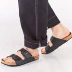 Waraje Vegan FLIP FLOPS BLACK