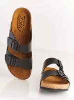 Waraje Vegan FLIP FLOPS BLACK - Image 2