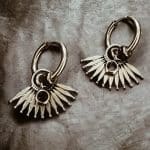 egyptian caper earrings