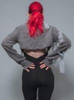 Cropped Sweater GREY - Image 2