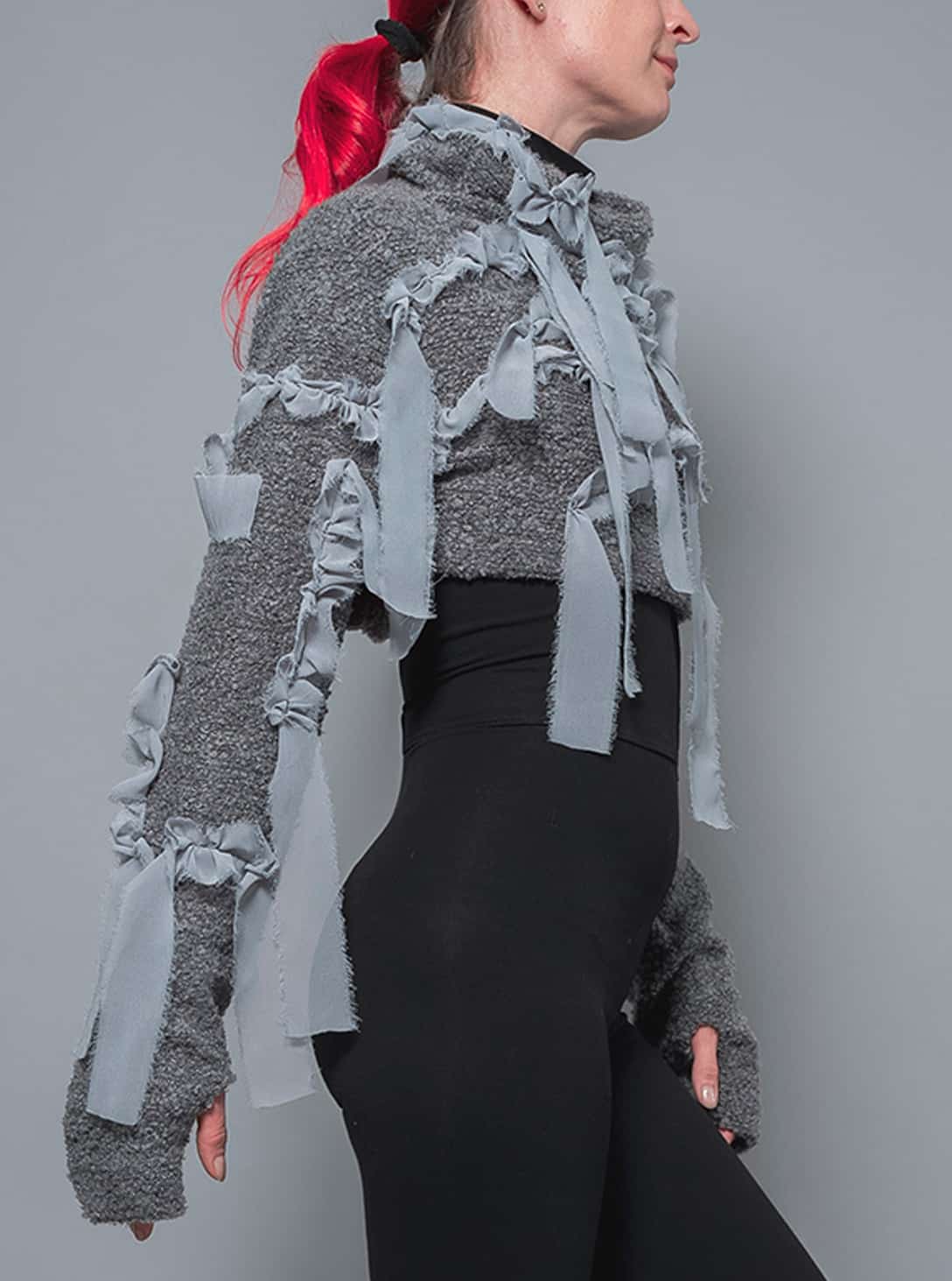 Cropped Sweater_0003_DSC03970 copy Cropped Sweater GREY - Image 1