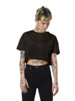 DOTMANDALA CROP TOP BLACK - Image 2