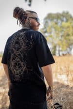 ORNAMENT OVERSIZE T- SHIRT BLACK - Image 5