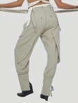 FREDDY WOMEN PANTS WITH STRAPS NATURAL