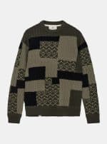 AKSUNE MEN PATCHWORK KNIT - Forest night - Image 2