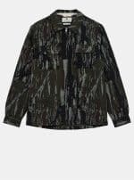 AKHANKY JACQUARD OVERSHIRT FOREST NIGHT - Image 2