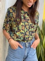 Funtasm Button Shirt Jungle Yellow
