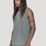 Fastback MAN Sleevles SHIRT WASH OLIVE