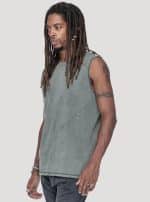 Fastback MAN Sleevles SHIRT WASH OLIVE