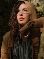 Gata WOMEN HOOD BROWN