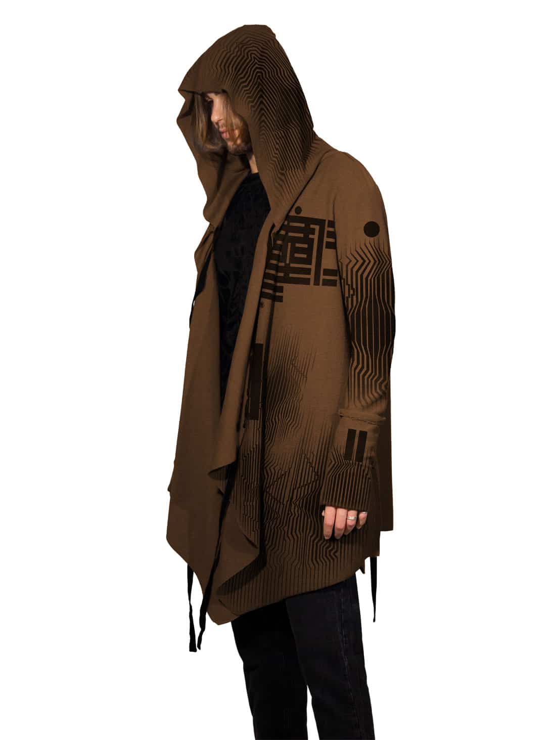 GATA-HAMRA-3 Gata MEN HOOD BROWN - Image 1