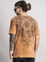 GRID THEORY T-SHIRT TIE DYE ORANGE - Image 2