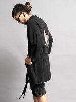 HOSHI MIDI MEN'S KIMONO  BLACK - Image 7