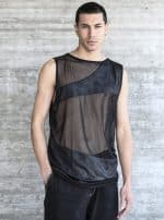 Horizon MEN'S SEETHROUGH TANK BLACK