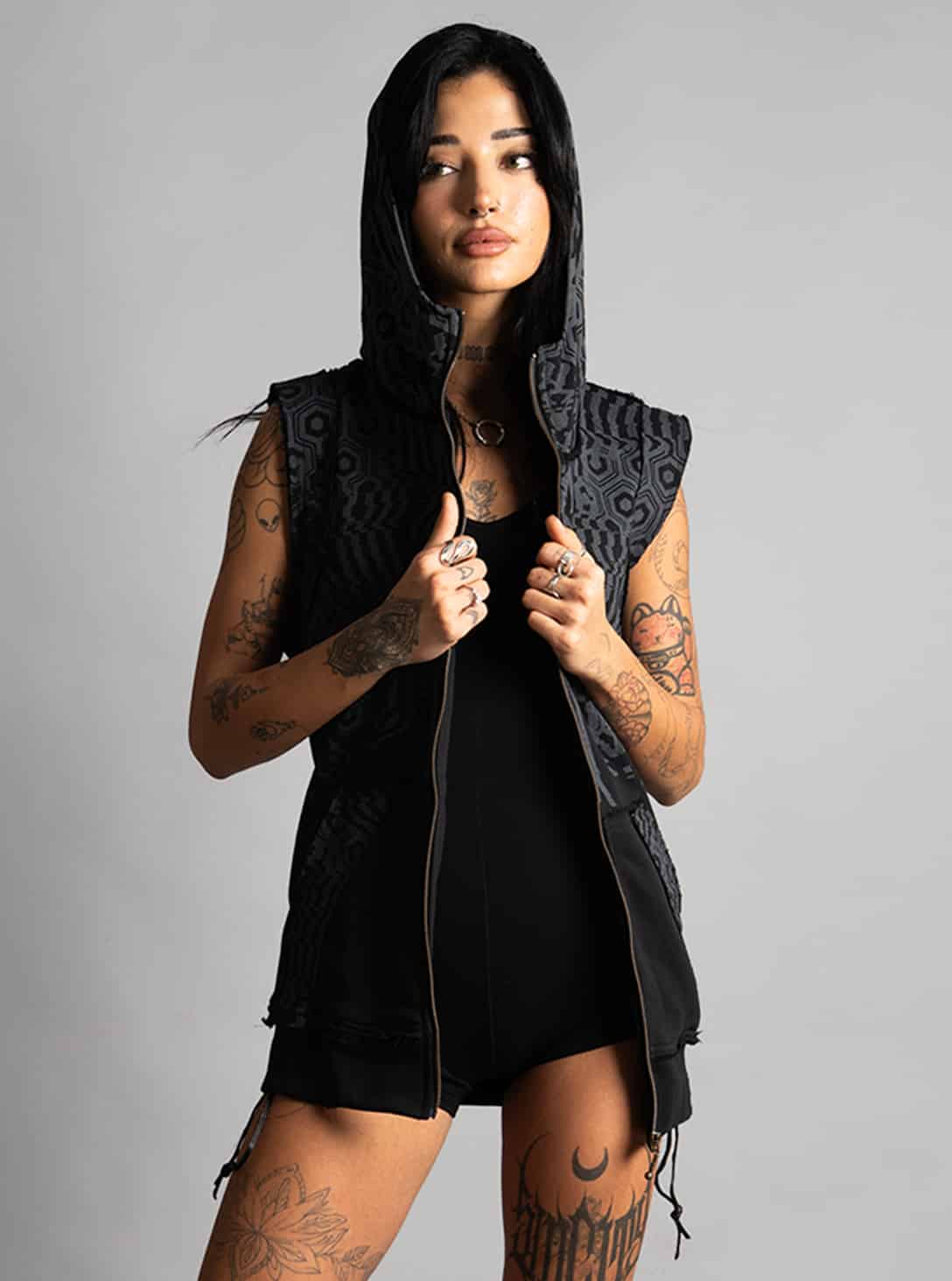 ICHI VEST BLACK- DANA_0003_Layer 114 ICHI WOMEN VEST BLACK - Image 1