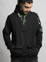 KAPUCHOL MEN HOOD WITH POCKETS BLACK - Image 2