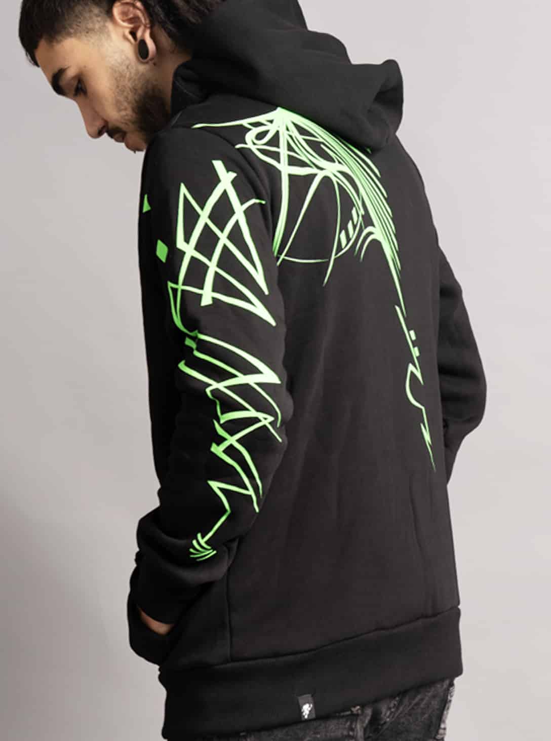 KAPUCHOL BLACK_0001_Group 99 KAPUCHOL MEN HOOD WITH POCKETS BLACK - Image 1
