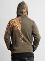 KAPUCHOL MEN HOOD WITH POCKETS OLIVE - Image 2