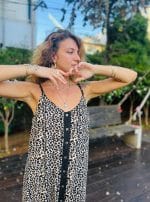 Maxi Button Dress LEOPARD