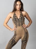 LUARA MOKA WOMEN LONG JUMPSUIT - Image 7