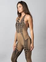 LUARA MOKA WOMEN LONG JUMPSUIT - Image 2