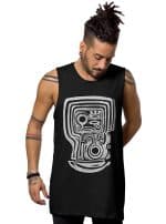 MAKOO BLACK-MEN'S TANK TOP