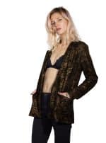 MERAVING JACKET BLACK GOLD - Image 3
