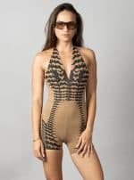 LUARA SHORT JUMPSUIT MOKA - Image 3