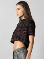 MOONA WOMEN CROP TOP BLACK - Image 4