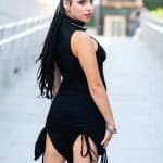 MORPH MINI DRESS BLACK
