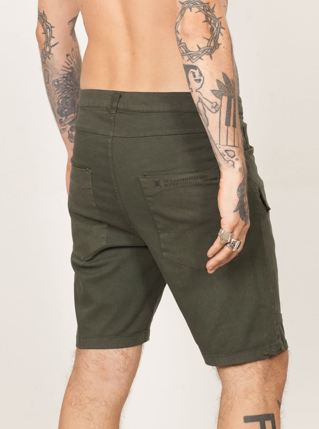 N-84-SHORT-OLIVE-2(2) N84 SHORT WASH OLIVE - Image 1