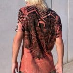 NAMELESS MEN'S T-SHIRT ORANGE TIE DYE