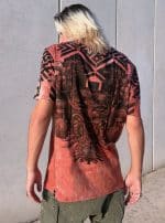 NAMELESS MEN'S T-SHIRT ORANGE TIE DYE