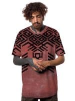 NAMELESS MEN'S T-SHIRT ORANGE TIE DYE - Image 3