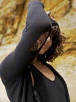 NARYA BLACK- WOMEN LONG KNITTED HOOD CARDIGAN - Image 9
