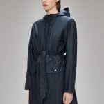 CURVE LONG JACKET NAVY