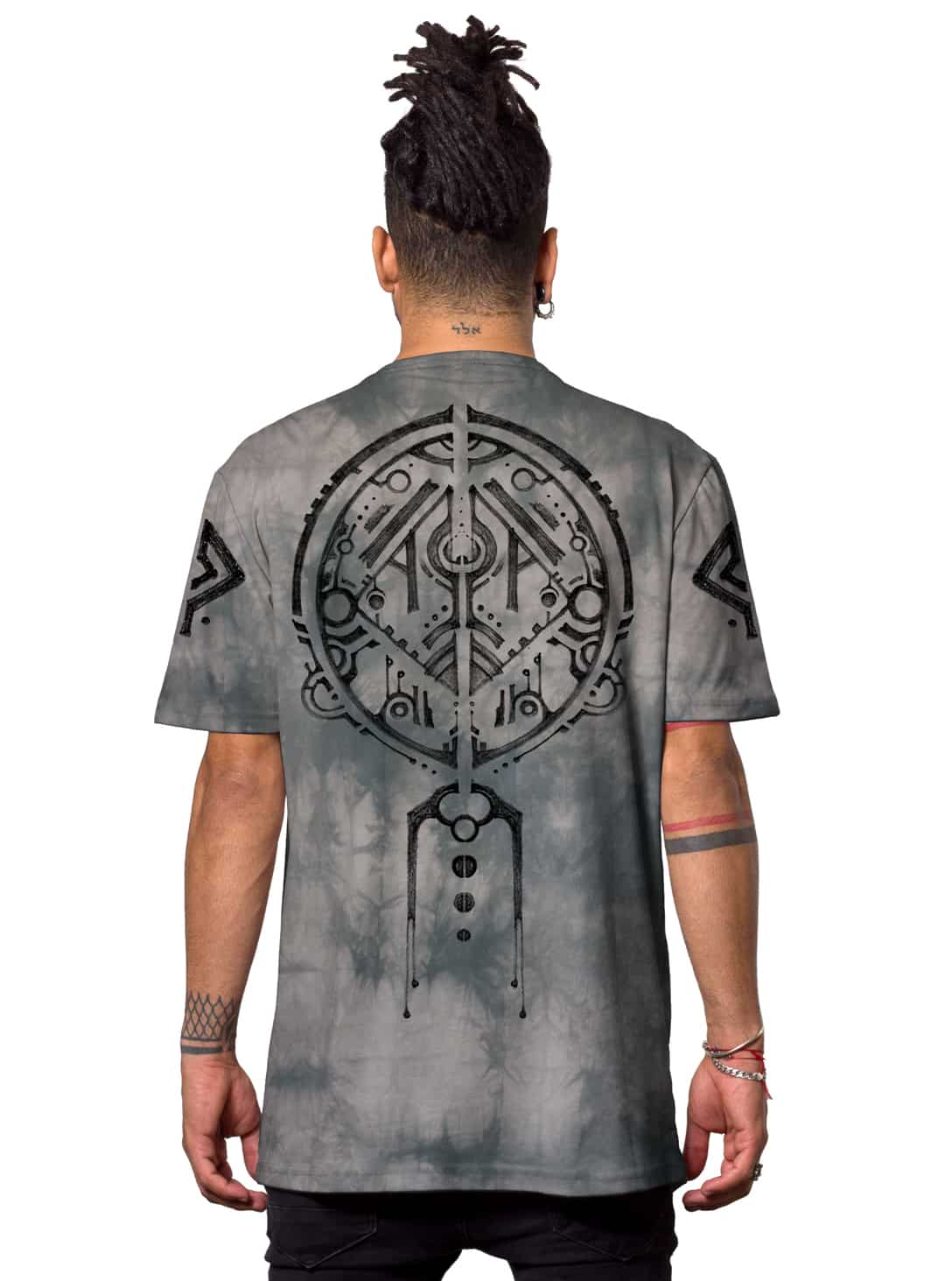NAZU GREY TD_0002_Layer 37 Nazu T-SHIRT Grey TIE DYE - Image 1