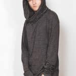 NOVE HOOD GREY STRIPES