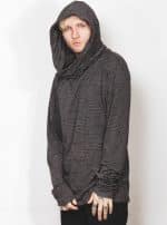 NOVE HOOD GREY STRIPES