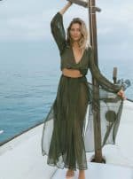ASTRA TOP OLIVE TIE DYE - Image 2
