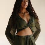 ASTRA TOP OLIVE TIE DYE