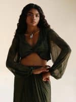 ASTRA TOP OLIVE TIE DYE - Image 4