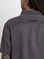 OR BUTTON SHIRT GREY WASH - Image 6