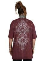 ORNAMENT OVERSIZE T- SHIRT GALAXY WASH BORDEAUX - Image 5