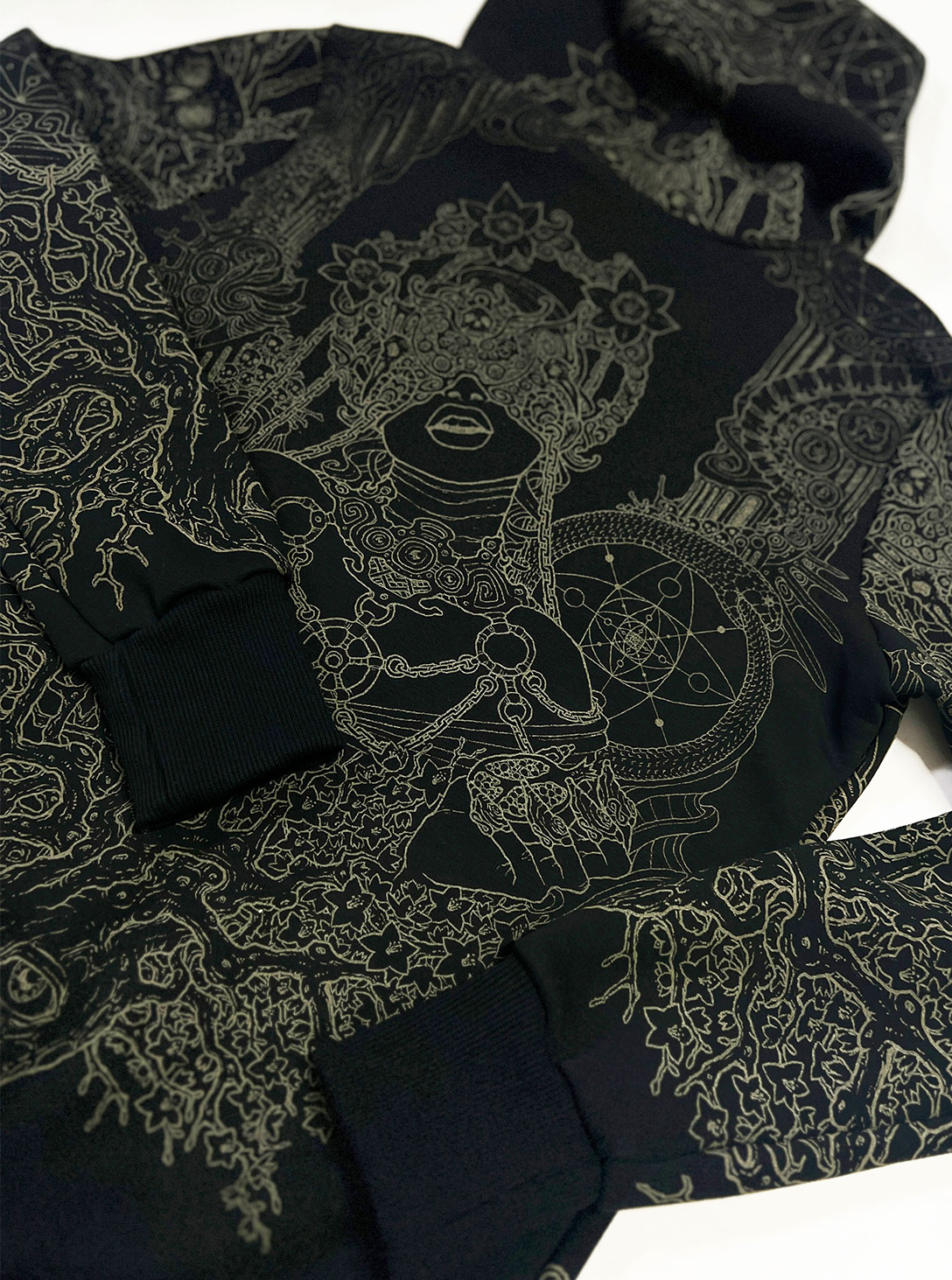 PERSEPHONE-BLACK-6 PERSEPHONE MEN HOOD BLACK - Image 1